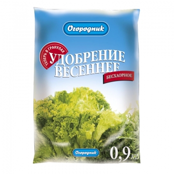 Удобрение органоминеральное Огородник Весеннее 0,9 кг