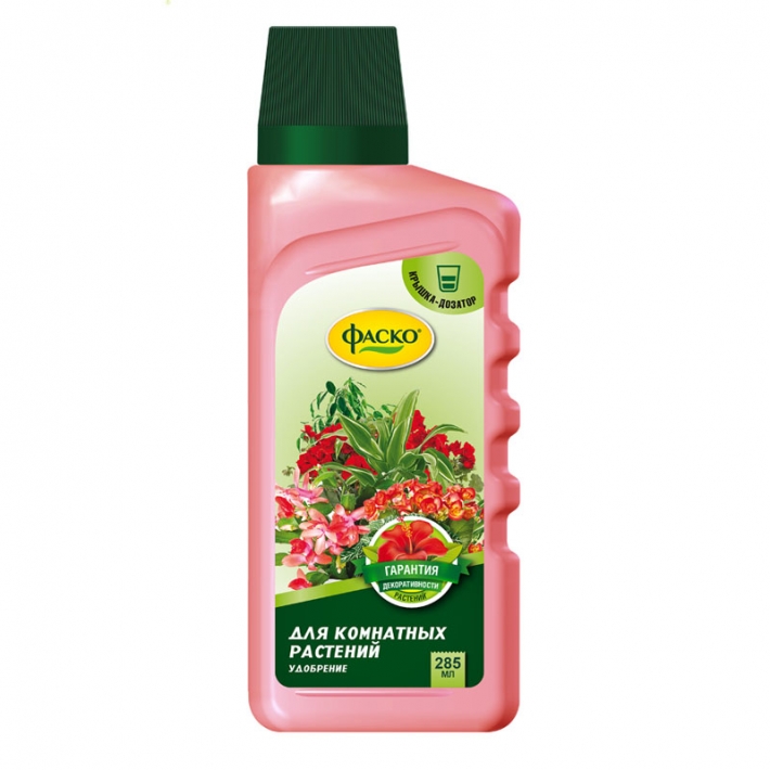 Удобрение комплексное жидкое для всех комнатных растений Цветочное счастье Фаско 285 мл