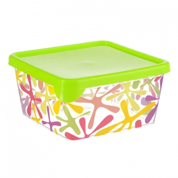 Ёмкость для продуктов квадратная ДЕКО 0,5 л