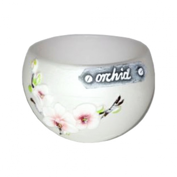 LAMPION KULA ORCHID свеча-шар белая