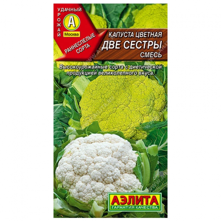 Капуста цветная Две сестры, смесь сортов