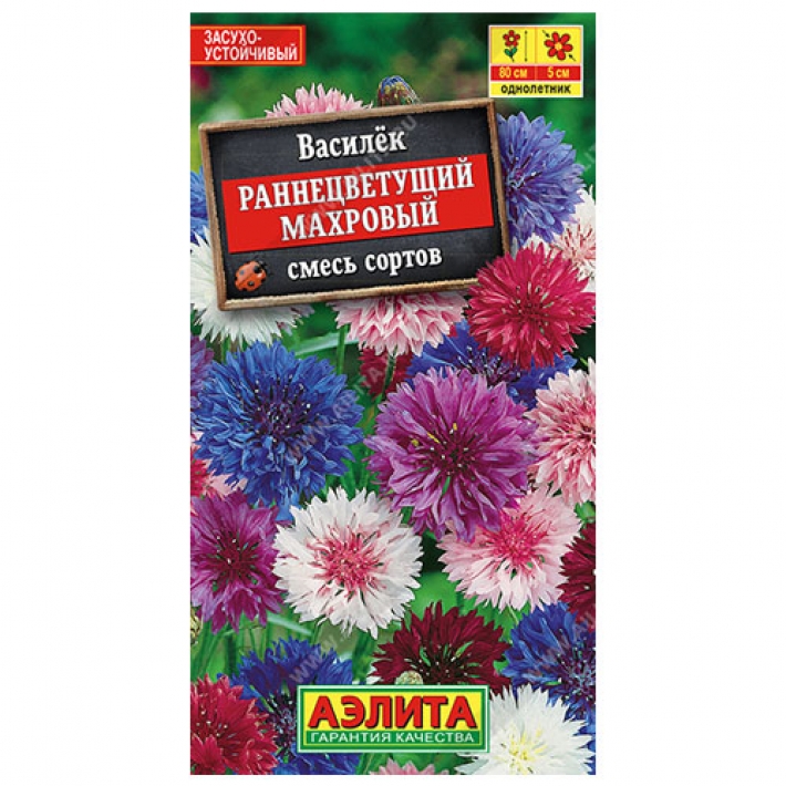 Василек Раннецветущий махровый, смесь сортов