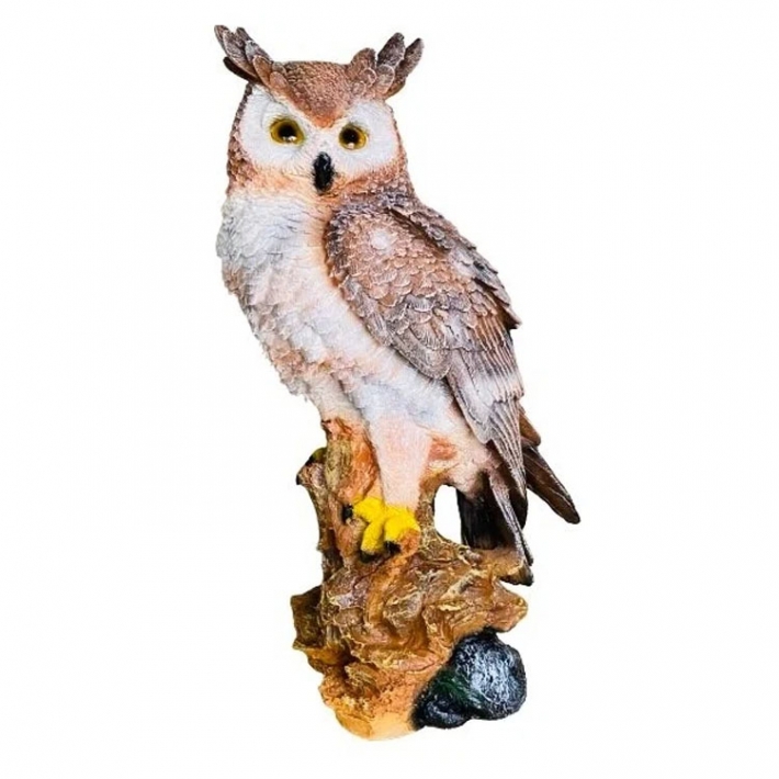 Филин на пне большой H=51 см