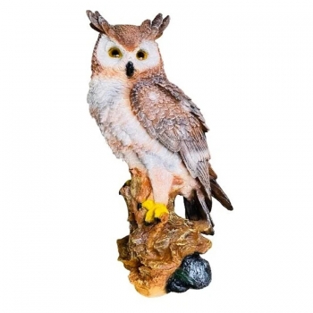 Филин на пне большой H=51 см