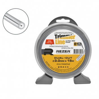 Триммерная леска ULTRA-PRO «Dual-Cut» (3 мм, 15 м, круг)