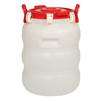 Бочка 40 л ГЕРМЕТИЧНАЯ с широким горлом (белая)