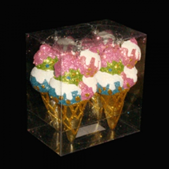 Игрушка новогодняя &quot;Мороженое&quot; (4 шт)