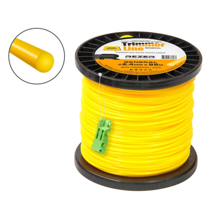 Триммерная леска GENERAL (2.4 мм, 96 м, круг)