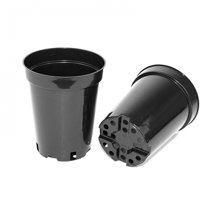 Горшок ВЫСОКИЙ d16 см, h20 см, объем 3 л, твердый (литой)