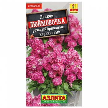 Левкой карликовый Дюймовочка розовый бриллиант