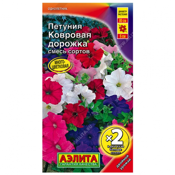 Петуния Ковровая дорожка, смесь окрасок