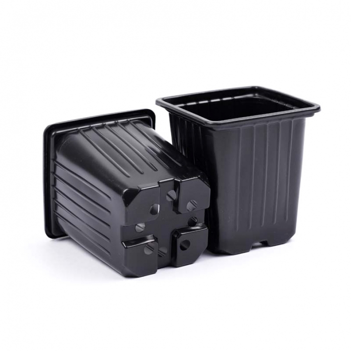 Горшок 9х9х10 см, объем 0,55 л, формованный