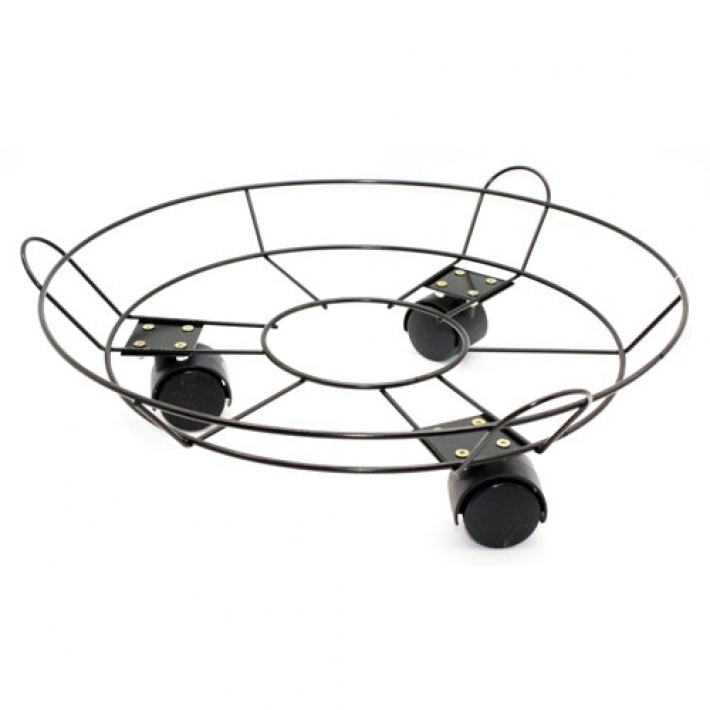 Подставка на колёсах металлическая 350 мм (косой борт)