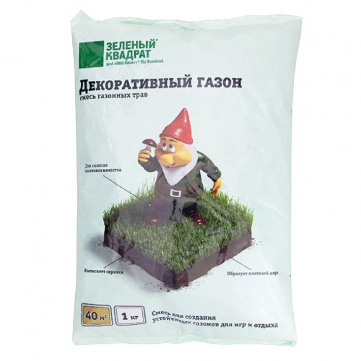 Зеленый квадрат Газон Декоративный (1 кг)