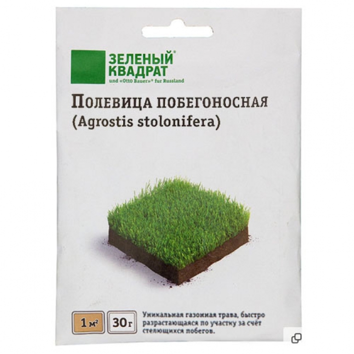 Зеленый квадрат Полевица побегоносная КРОМИ (30 г)