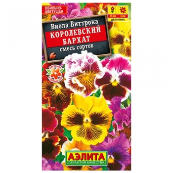 Фиалка Королевский бархат садовая, смесь окрасок