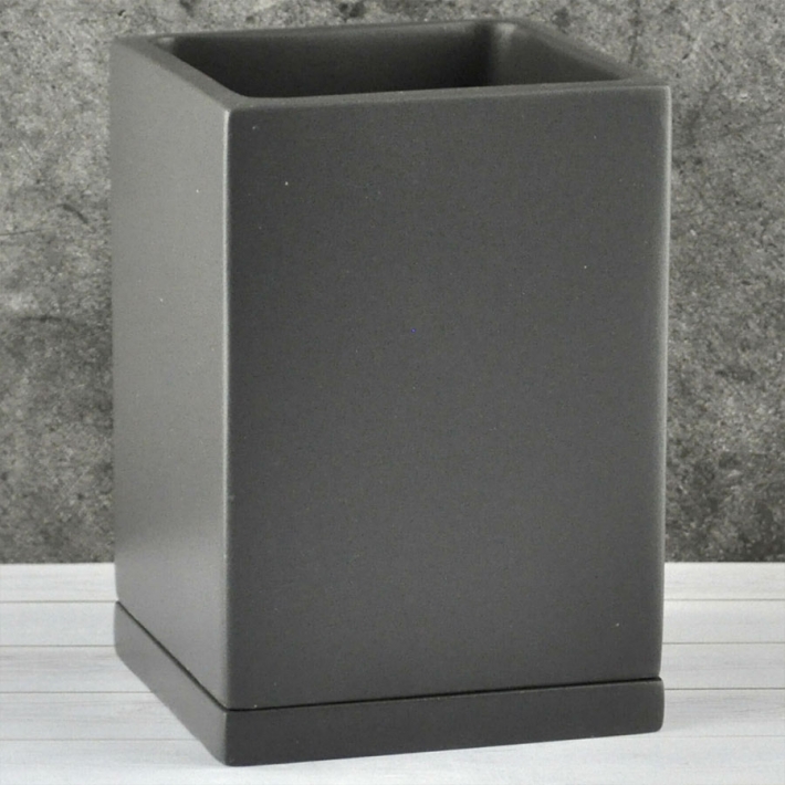 Горшок Графит высокий 12*12/h17 см