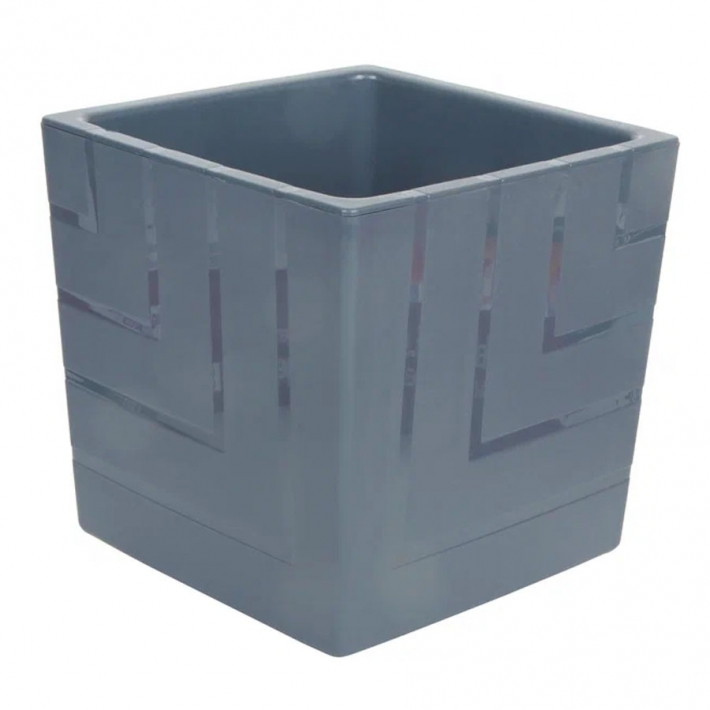 Горшок "Квадро" 1,2 л. Антрацит Ливингрин