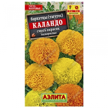 Бархатцы Каландо, смесь окрасок