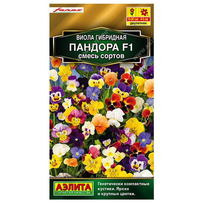 Виола гибридная Пандора F1, смесь сортов
