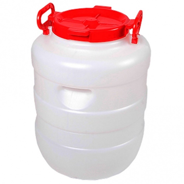 Бочка 40 л ДАЧНАЯ круглая (белая)