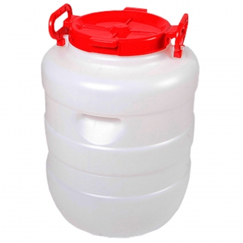 Бочка 40 л ДАЧНАЯ круглая (белая)