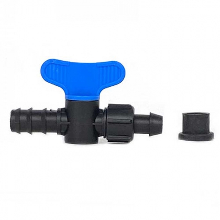 Кран стартовый с поджимом для трубки 16 мм Green Helper