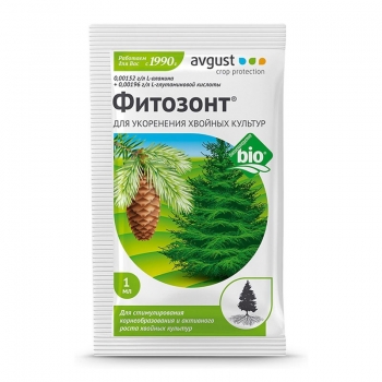 Высокоэффективный природный укоренитель Фитозонт хвойный Avgust 1 мл
