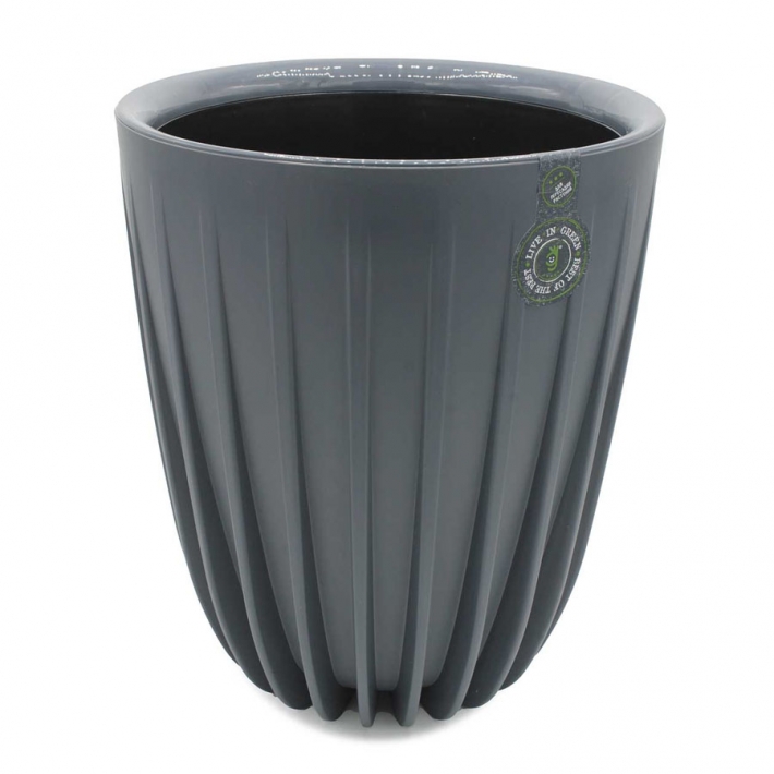 Горшок "Сигма" 10,2 л. Антрацит Ливингрин