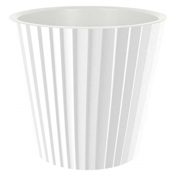 Горшок Сенд 2 л со вставкой белый