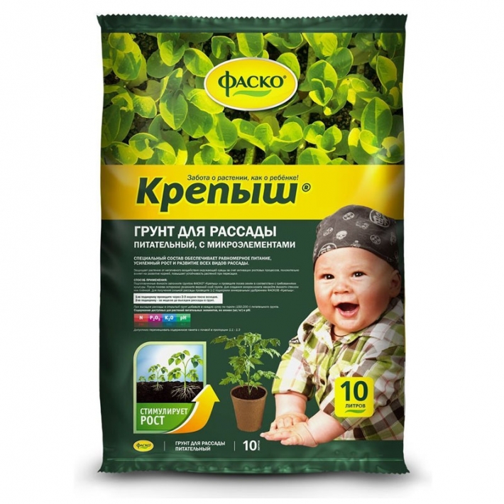 Грунт для рассады Крепыш Фаско 10 л