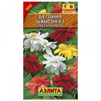 Бегония ампельная Шансон, смесь окрасок F1