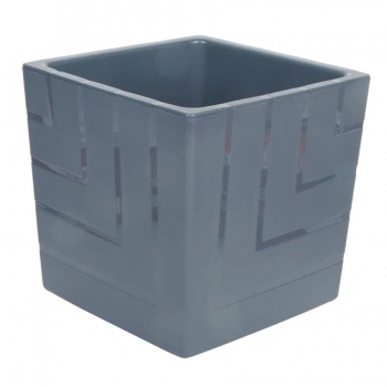 Горшок "Квадро" 6,6 л. Антрацит Ливингрин