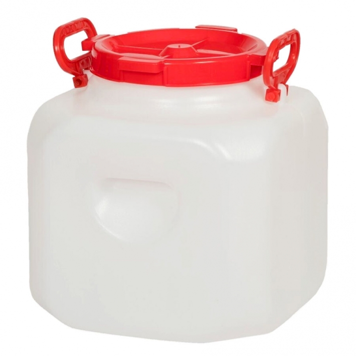 Бочка 30 л квадратная (белая)