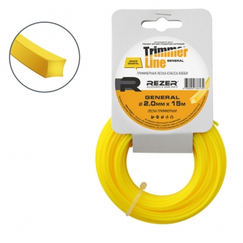Триммерная леска GENERAL (2 мм, 15 м, квадрат)