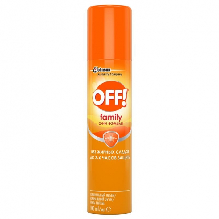 Средство для защиты от комаров Off! Family аэрозоль 100 мл