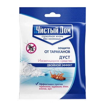 Дуст от тараканов, блох, клопов, муравьев 50 г