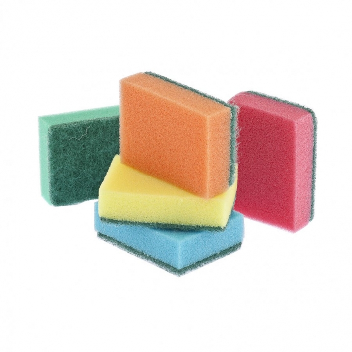 Губки для посуды Elfe Optima, 96х64х27 мм, 5 шт